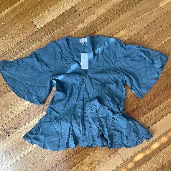 NWT Ann Taylor LOFT Outlet Peplum Blouse - Picture 3 of 5